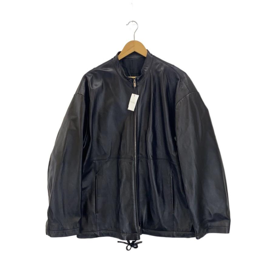 stein◇レザージャケット・ブルゾン/S/羊革/BLK/無地/ST.344