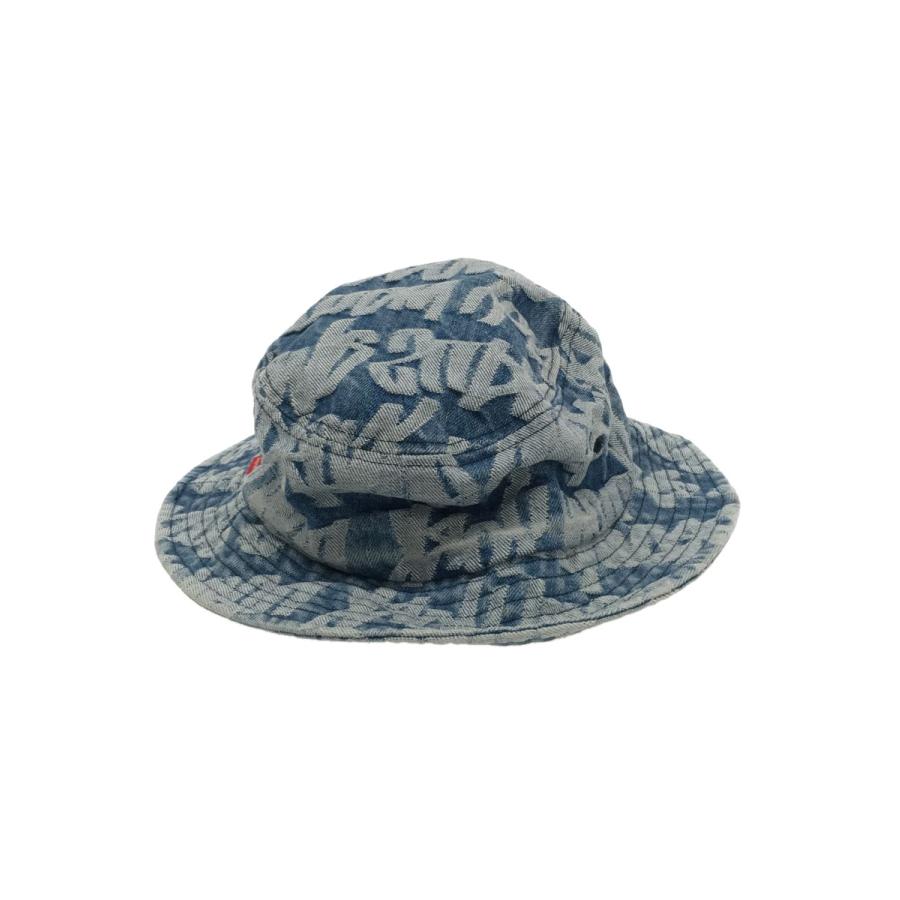Supreme◇22SS/Fat Tip Jacquard Denim Hat/バケットハット/コットン
