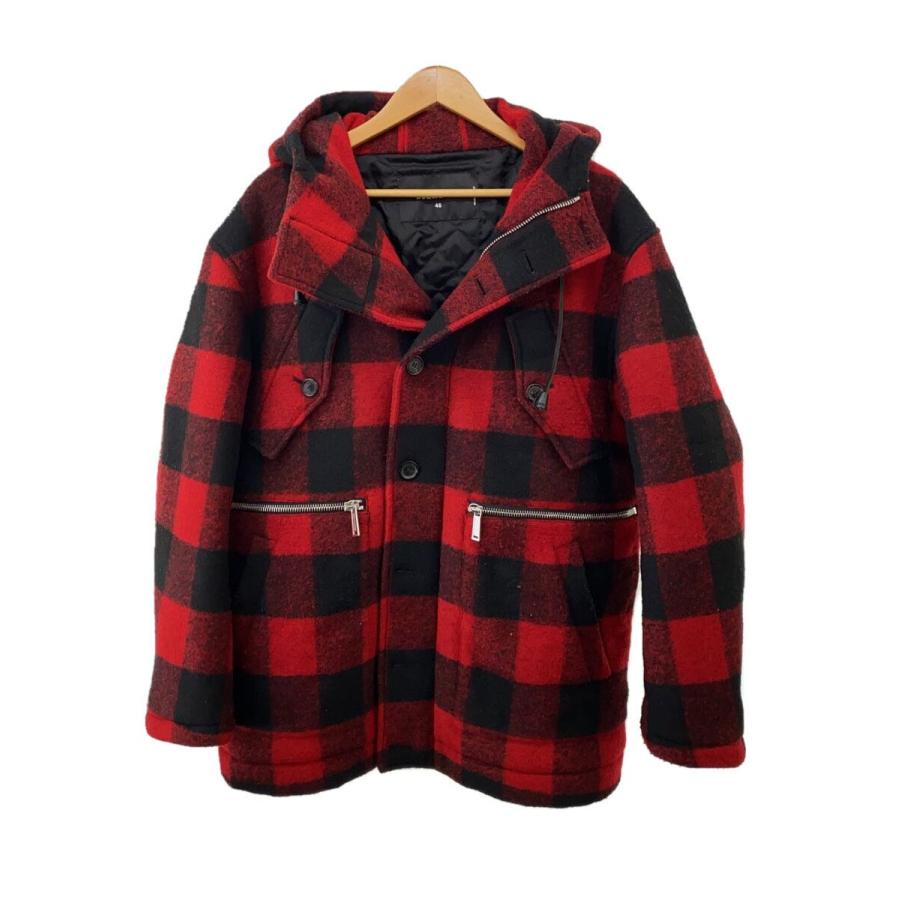 DSQUARED2◇ジャケット/46/ポリエステル/レッド/チェック