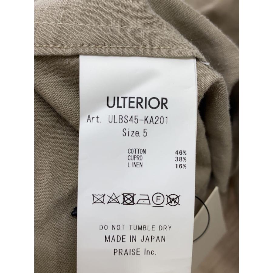 ULTERIOR◇25SS/WASHED CHAMBRAY TWILL SHORT FATIGUE JKT/5/コットン