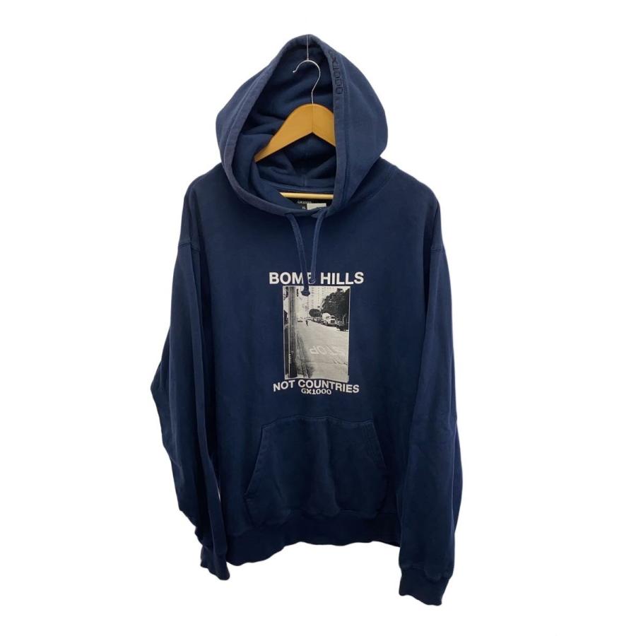 GX1000◇BOMB HILLS HOODIE/XL/コットン/ネイビー : セカンド