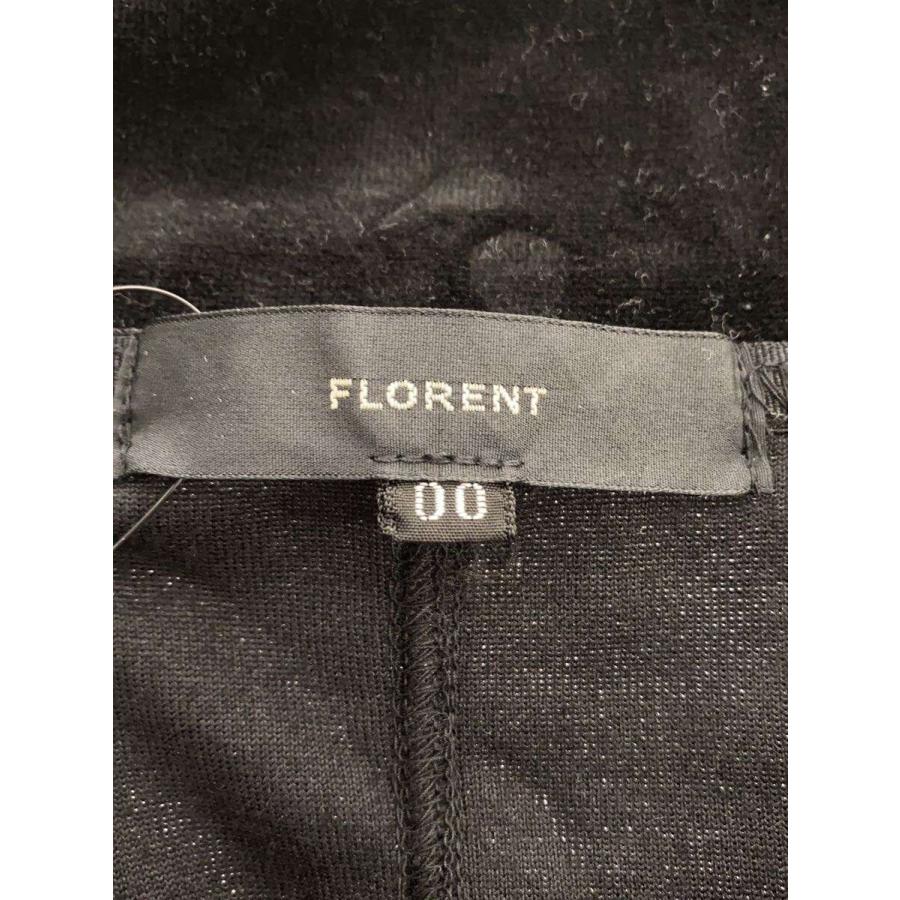 FLORENT◇ベロアジップアップジャケット/00/コットン/ブラック 