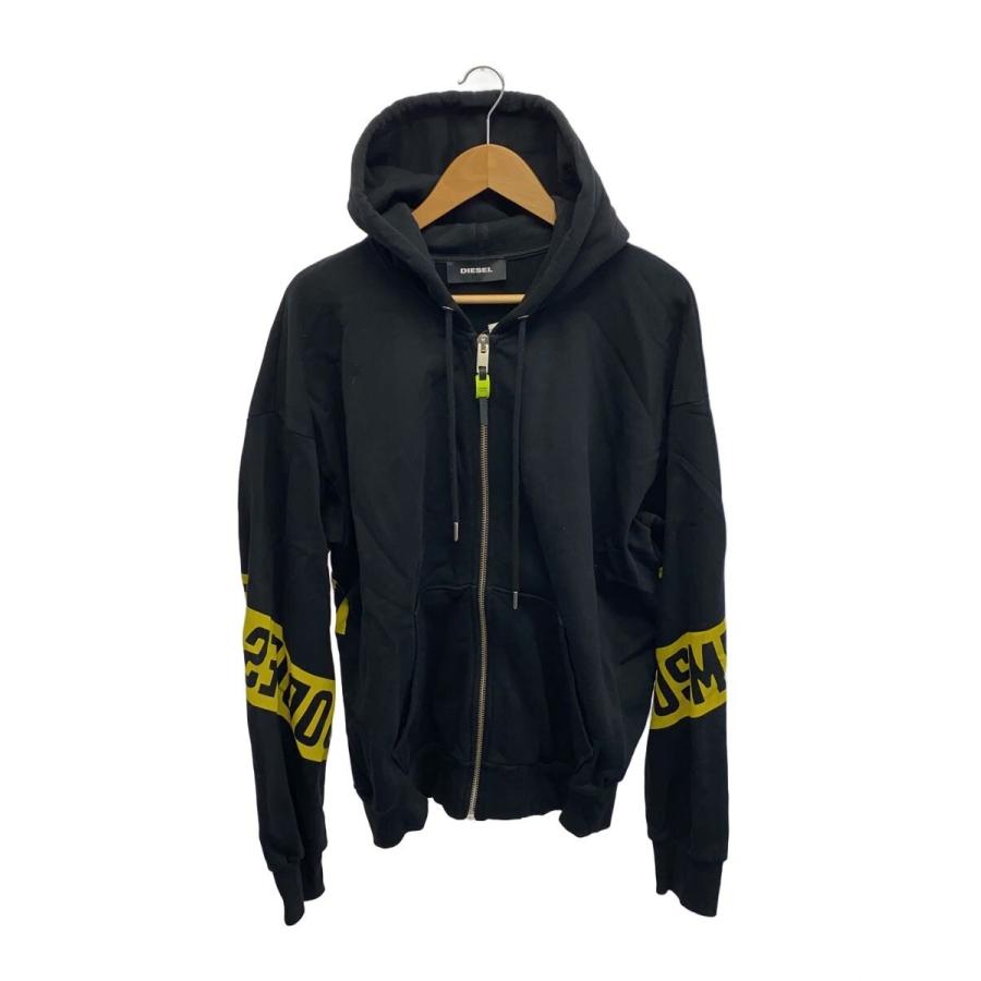 DIESEL◇ジップパーカー/XL/コットン/BLK/00SW9F-S-ALBY-ZIP-A1-IAJH