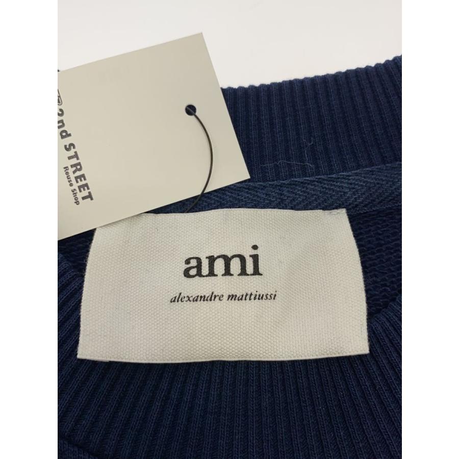 AMI PARIS◇Ami de Coeur スウェットシャツ/コットン/ネイビー/USW001 