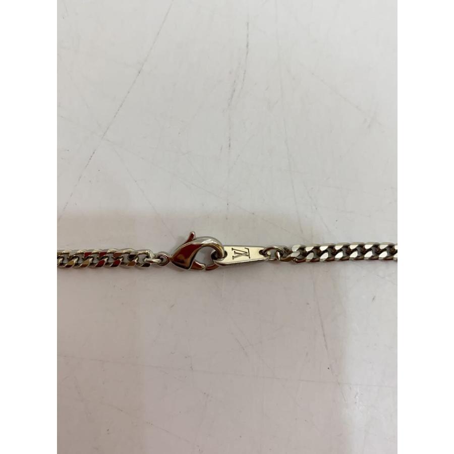 LOUIS VUITTON◆ペンダント・ダミエ ステープル/ネックレス/SLV/トップ有/メンズ/Ｍ02446