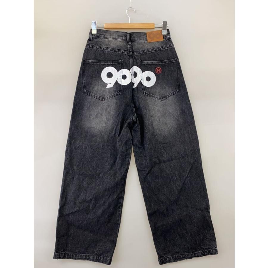 9090◇OG Logo Painted Denim Pants/L/コットン/ブラック/NN1919/裾 
