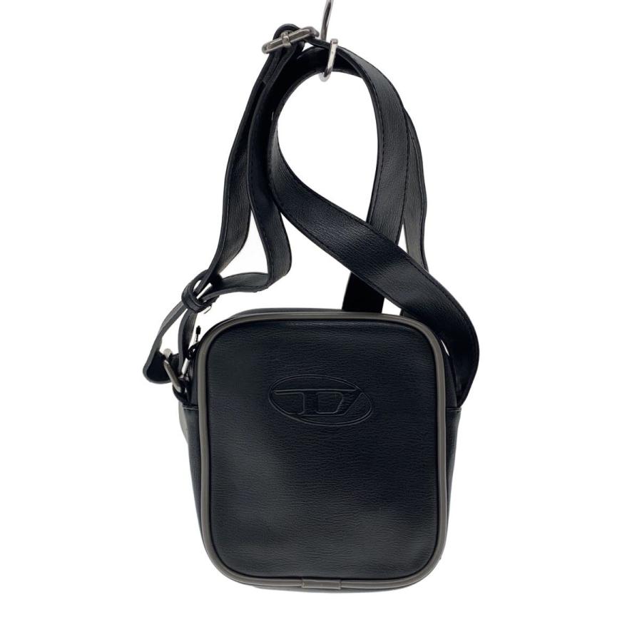 DIESEL◇ショルダーバッグ/フェイクレザー/BLK : セカンドストリート