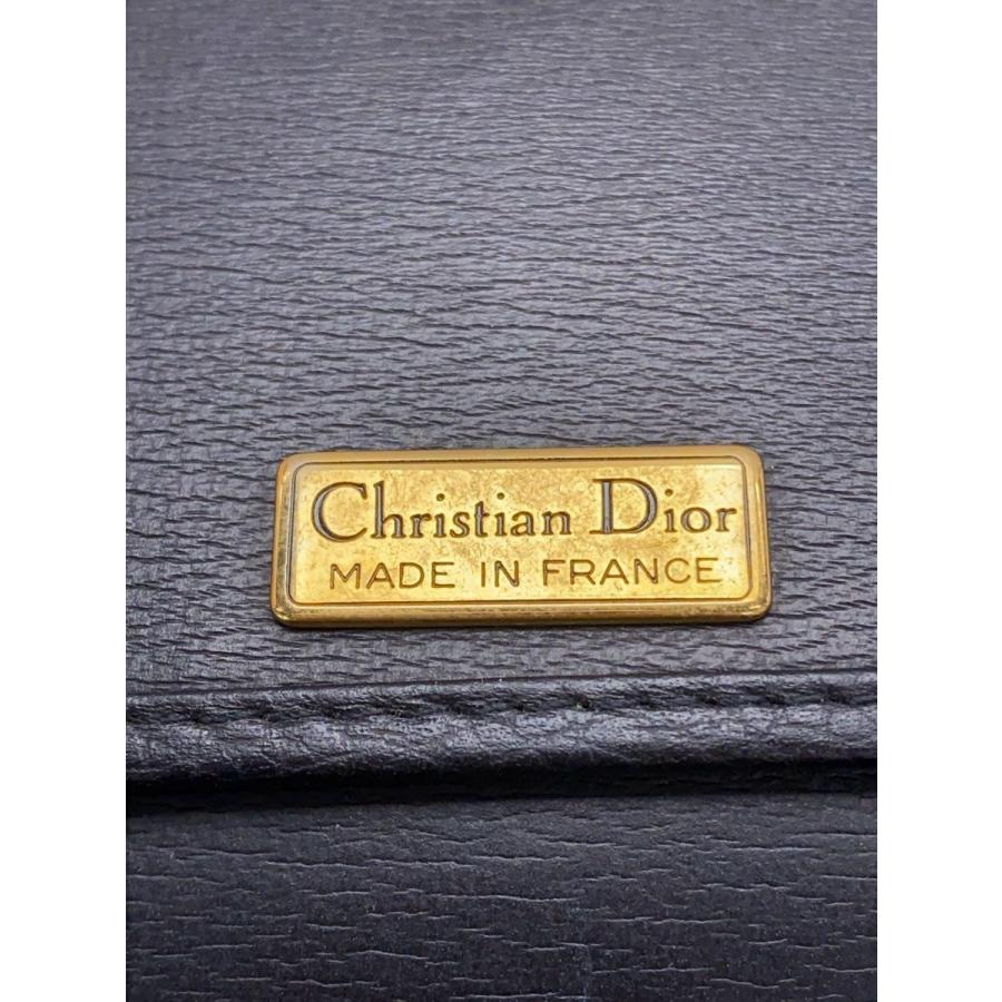 超目玉！ Christian Dior◆ショルダーバッグ/レザー/ブラック