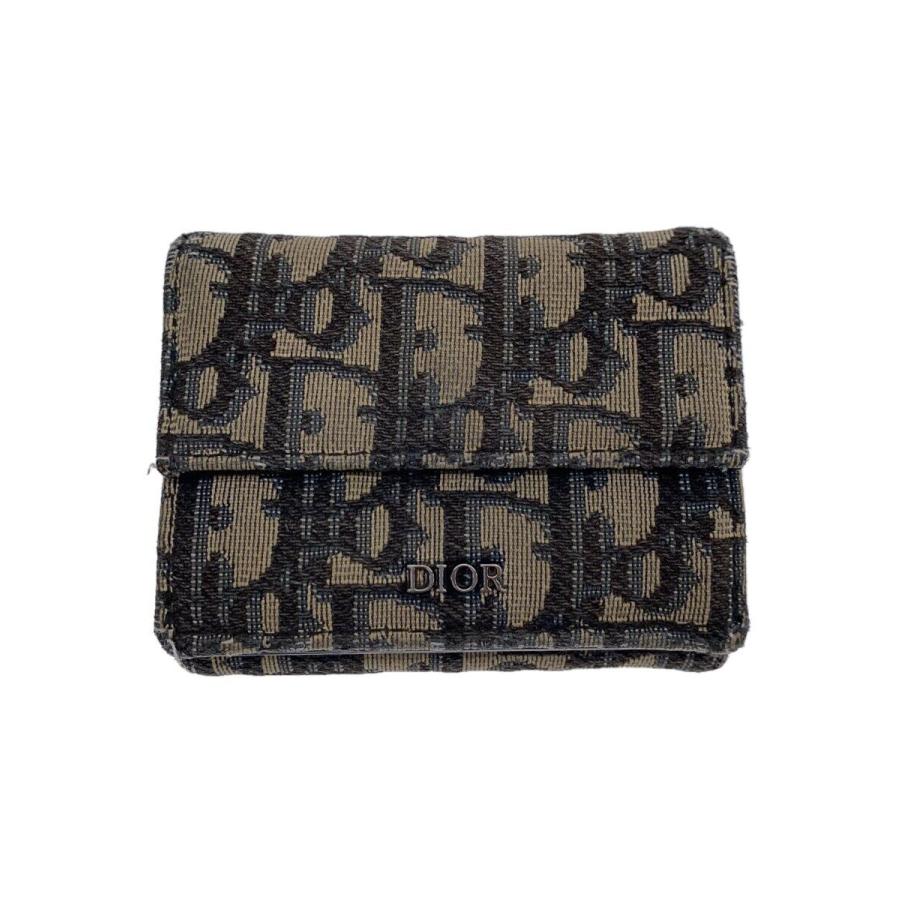 Christian Dior ベージュ 三つ折り財布　ディオール　財布 Christian Dior◇3つ折り財布/ベージュ/総柄/レディース/24-BO-1109
