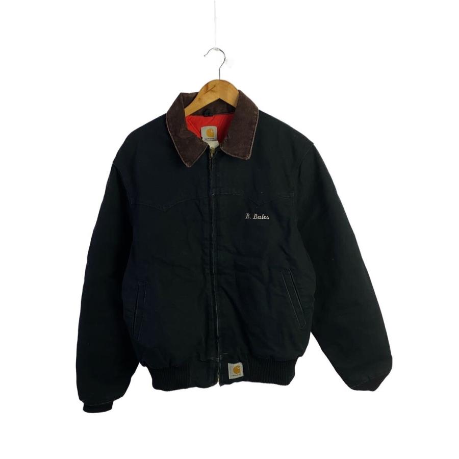 Carhartt◇ジャケット/L/コットン/ブラック/j13/サンタフェ/アメリカ製 