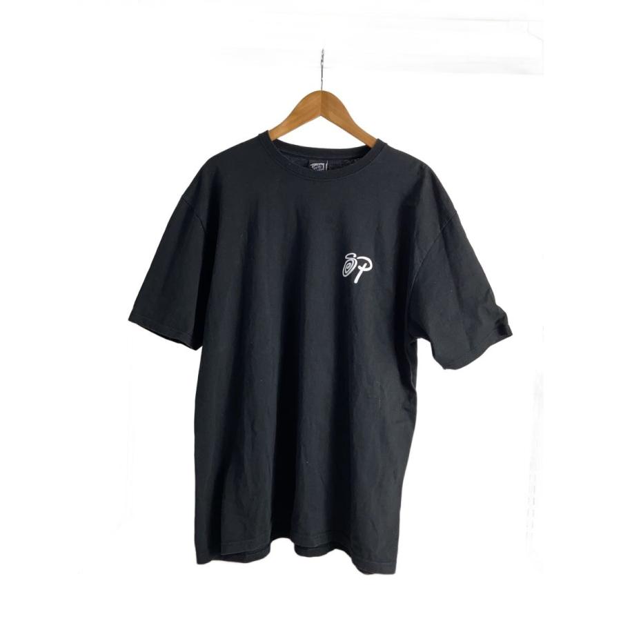 STUSSY / Tシャツ/XL/ブラック/無地/x Patta Sound Connection Tee/シミ有 STUSSY◇Tシャツ/XL/ブラック/無地/x Patta Sound Connection Tee/シミ