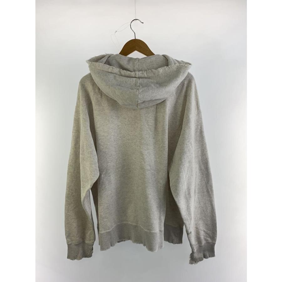 ANCELLM◇24AW/CRASH ZIP HOODIE/2/コットン/グレー/ANC-CT44