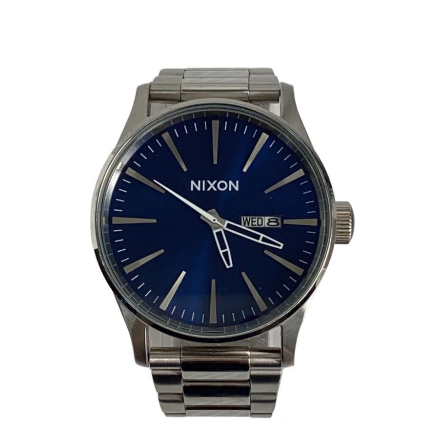 NIXON // ☆THE SENTRY SS☆ 美品　　新品電池交換済み NIXON◇クォーツ腕時計/アナログ/ステンレス/シルバー/THE SENTRY SS