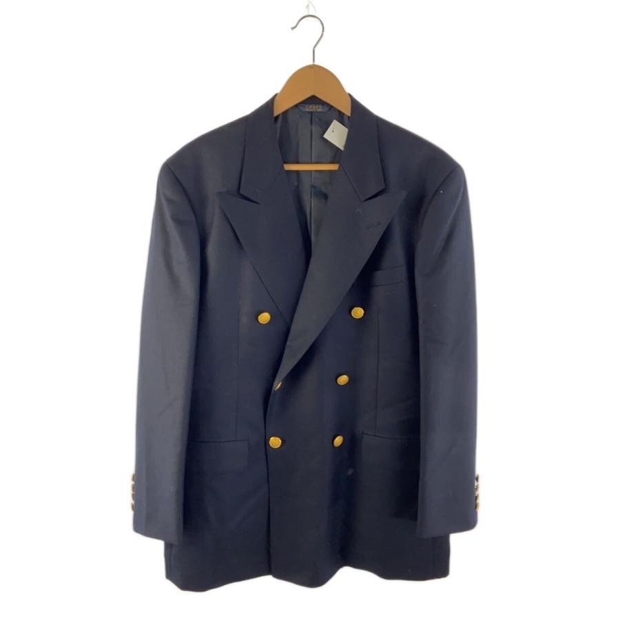 CHAPS RALPH LAUREN◇テーラードジャケット/AB7/ウール/ネイビー/FK 