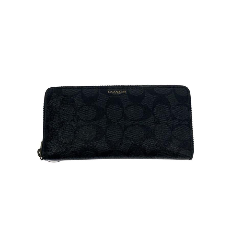 COACH◇長財布/ブラック/総柄/メンズ/F74597 : セカンドストリート