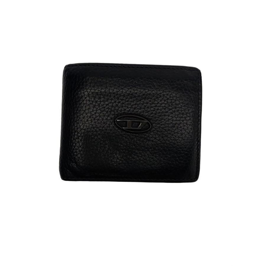 DIESEL ダークブラウン 2つ折り財布 DIESEL◇2つ折り財布/レザー/ブラウン/メンズ : セカンドストリート