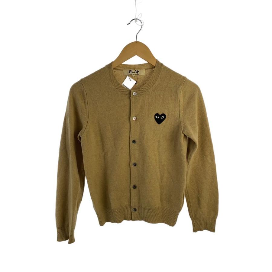 PLAY COMME des GARCONS◇カーディガン(薄手)/S/ウール/ベージュ/AZ