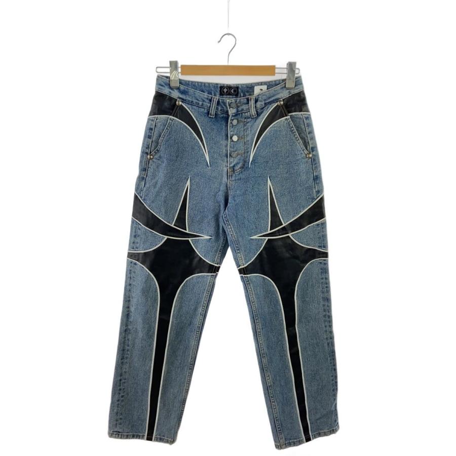 Thug Club◇ボトム/1/デニム/インディゴ/TC24PT0601/TC Leather Denim
