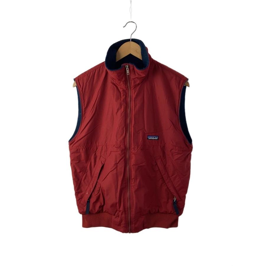 patagonia◇ダウンベスト/S/ナイロン/RED/無地/28501 : セカンド