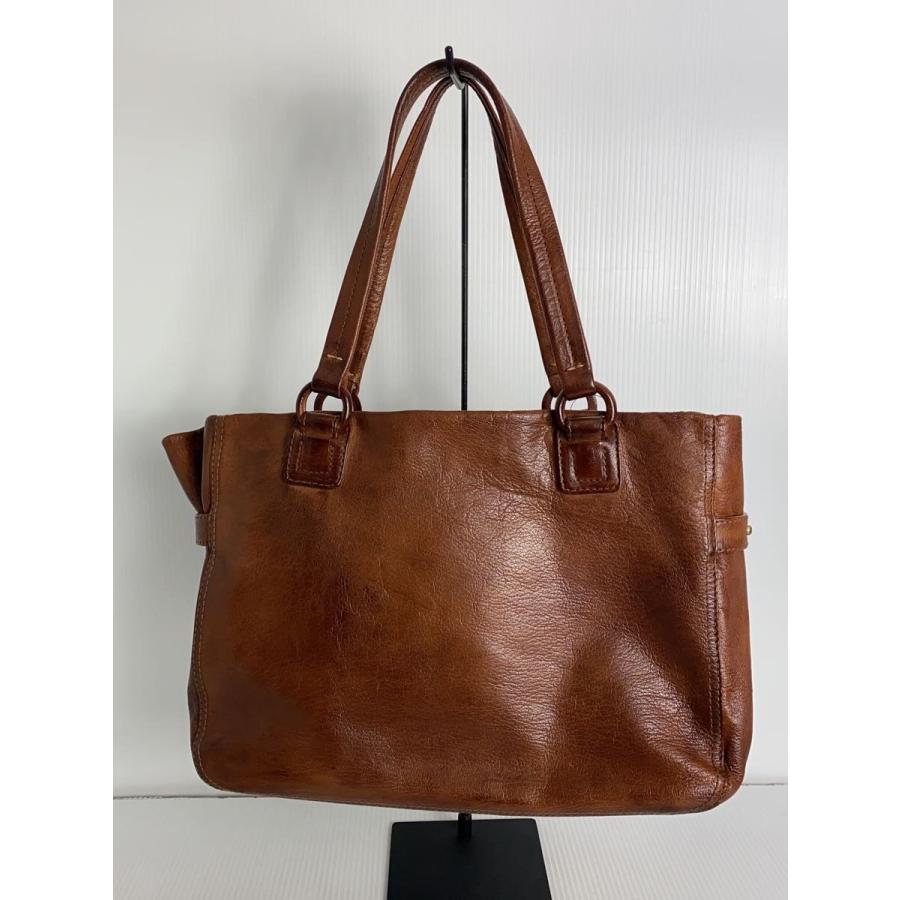 大容量　ゲンテン レザー 2way トートバッグブラウン 本革 GENTEN◇トートバッグ/レザー/ブラウン : セカンドストリートYahoo!店