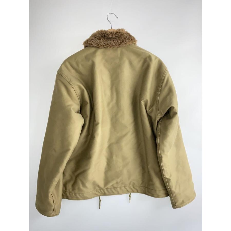 【雰囲気抜群】ヒューストン デッキジャケット カーキ USN 42 HOUSTON◇デッキジャケット/42/コットン/カーキ/5N-1// : セカンド