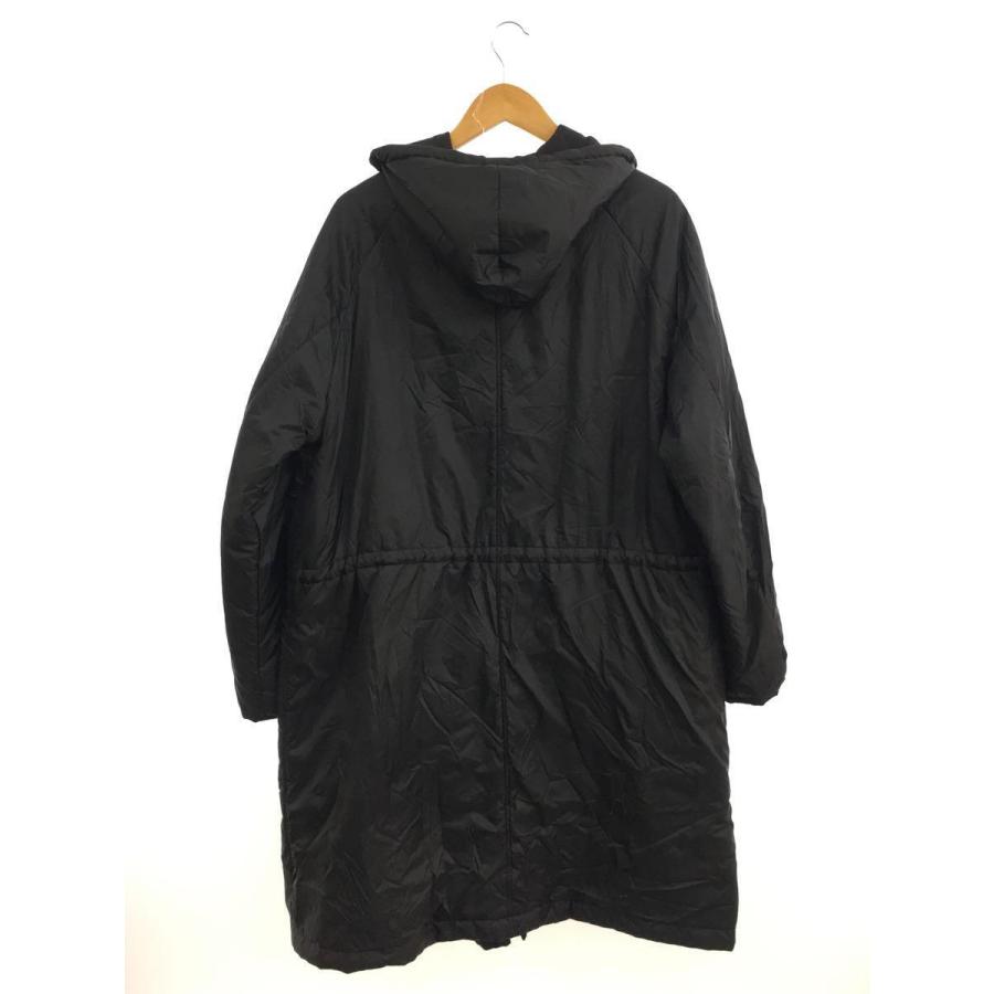 BARENA◇チェック柄リバーシブルナイロンミリタリーコート/46/ウール