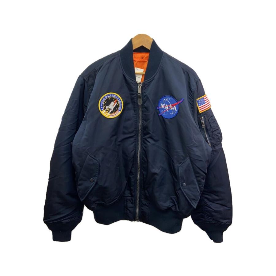 ALPHA INDUSTRIES◇フライトジャケット/XL/ナイロン/NVY/MA-1 ALPHA INDUSTRIES◇フライトジャケット/XL/ナイロン/NVY/MA-1