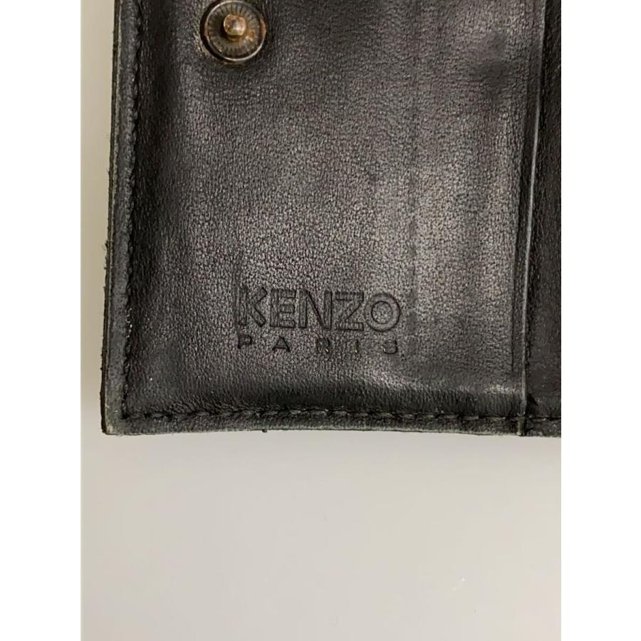 KENZO◇2つ折り財布/レザー/BLK/メンズ : セカンドストリートYahoo!店