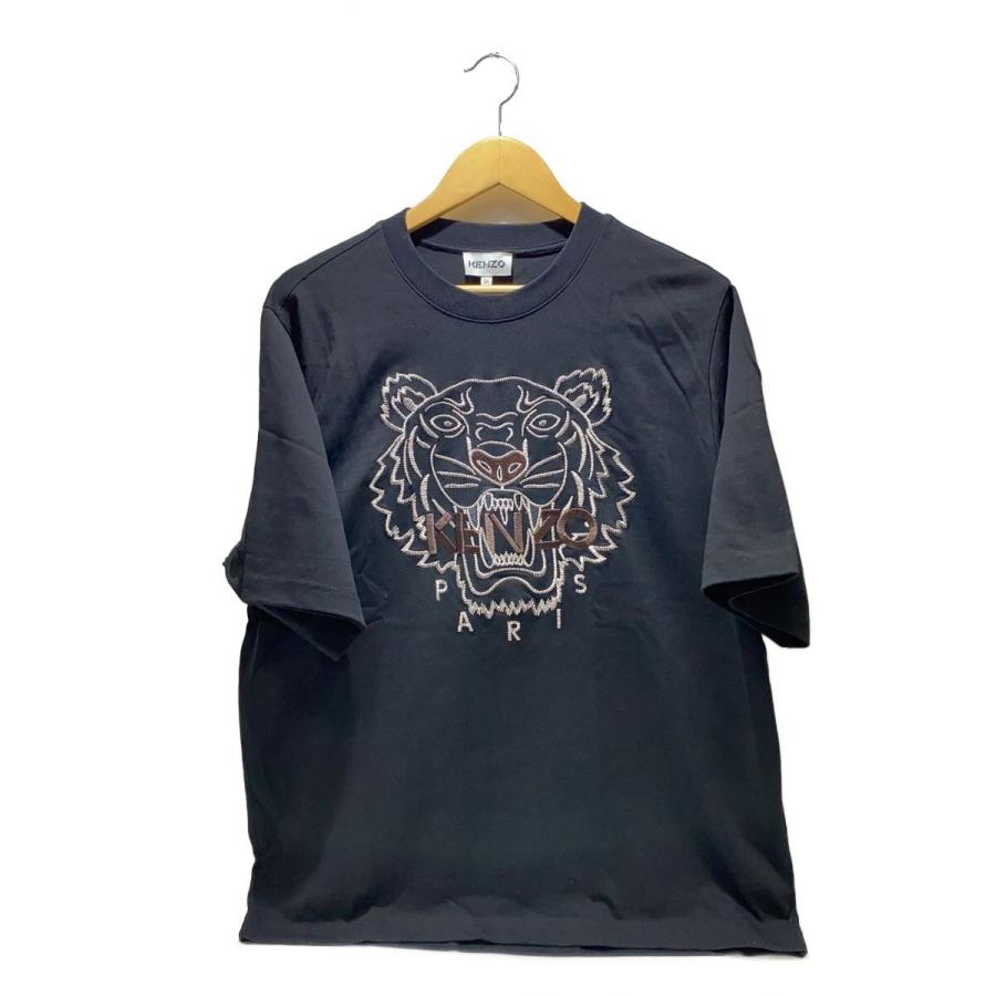 KENZO◇Tシャツ/M/コットン/BLK/FB65TS0894YF/タイガー刺繍 : セカンド