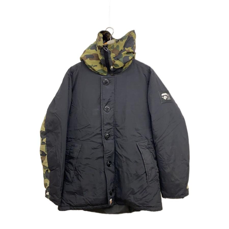 A BATHING APE◇ダウンジャケット/M/ナイロン/BLK/001hjf801010x 