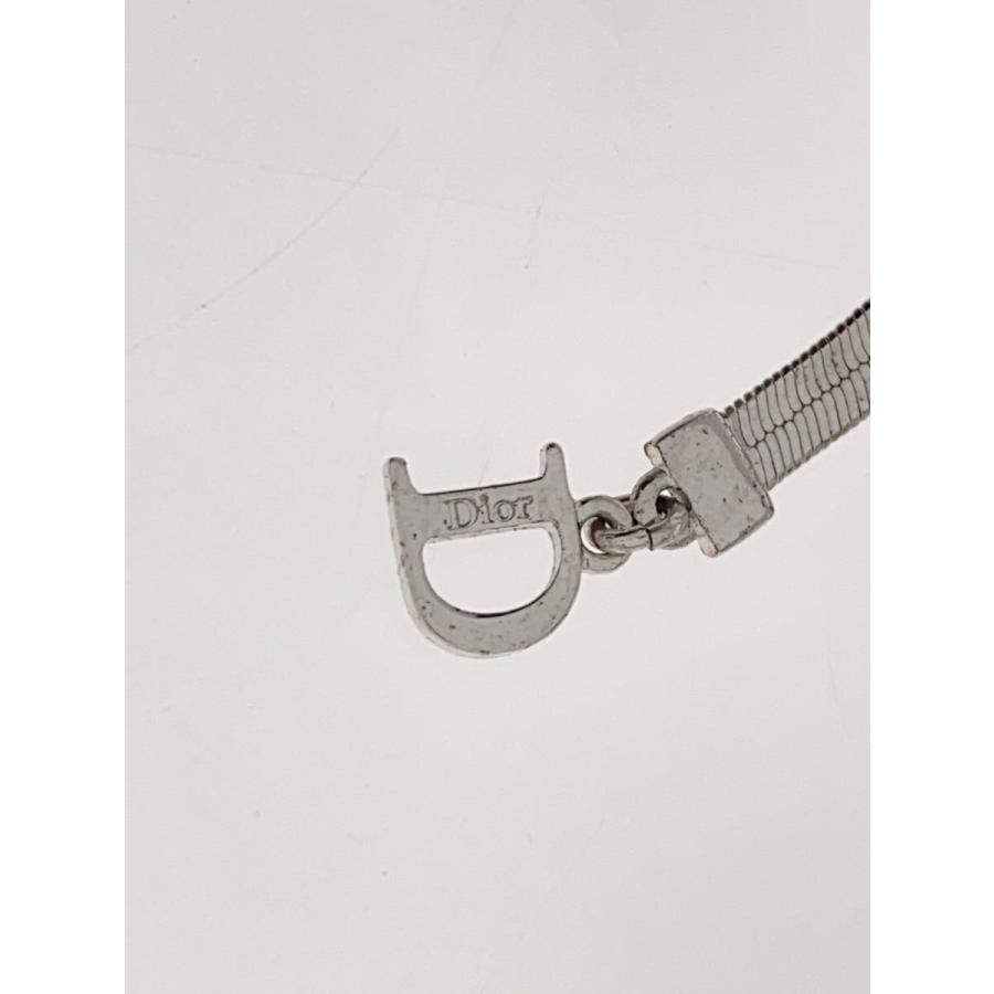 Christian Dior◇リボンチョーカー/ネックレス/--/SLV/レディース
