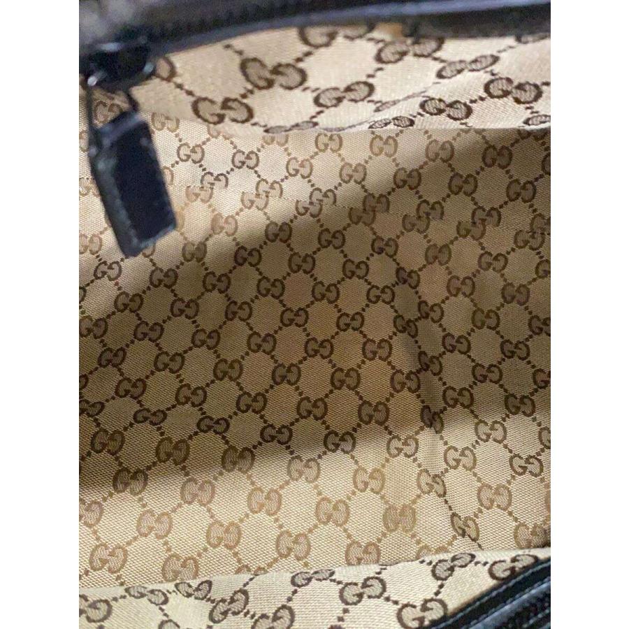 GUCCI◆ダブルG/2WAY/ボストンバッグ/レザー/BLK/725699//_5