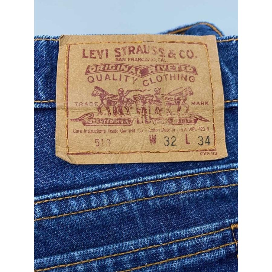 Levi's◇90S/USA製/ボタン裏501/W32L34/デニム/IDG/無地/510