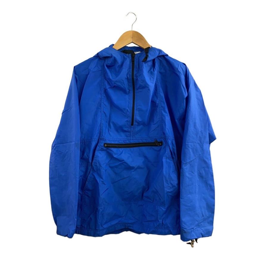 L.L.Bean◇80s/TM表記/USA製/アノラックジャケット/L/ナイロン/BLU