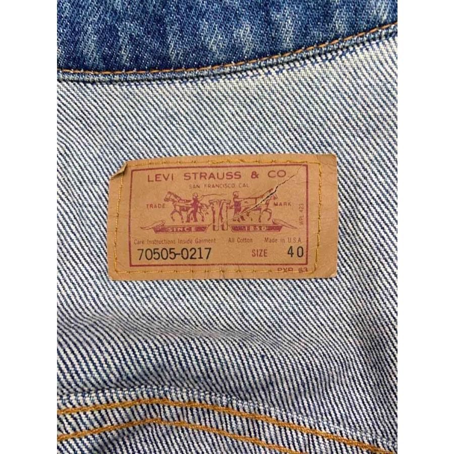 Levi's◇90s/USA製/4TH/Gジャン/40/デニム/IDG/70505-0217 : セカンド
