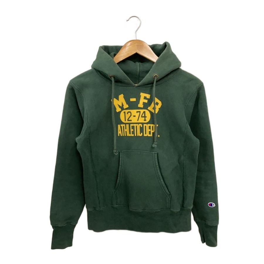 Champion◇REVERSE WEAVE/単色赤タグ/USA製/パーカー/S/コットン/GRN