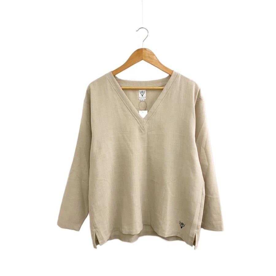 South2 West8(S2W8)◇S.S. V Neck Shirt - Poly Oxford/長袖シャツ/XS