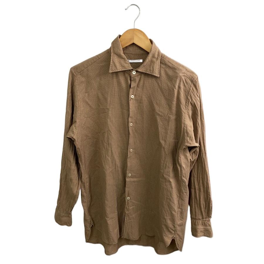 MAATEE&SONS◇LIAN/長袖シャツ/3/コットン/BRW/MT3303-0601C