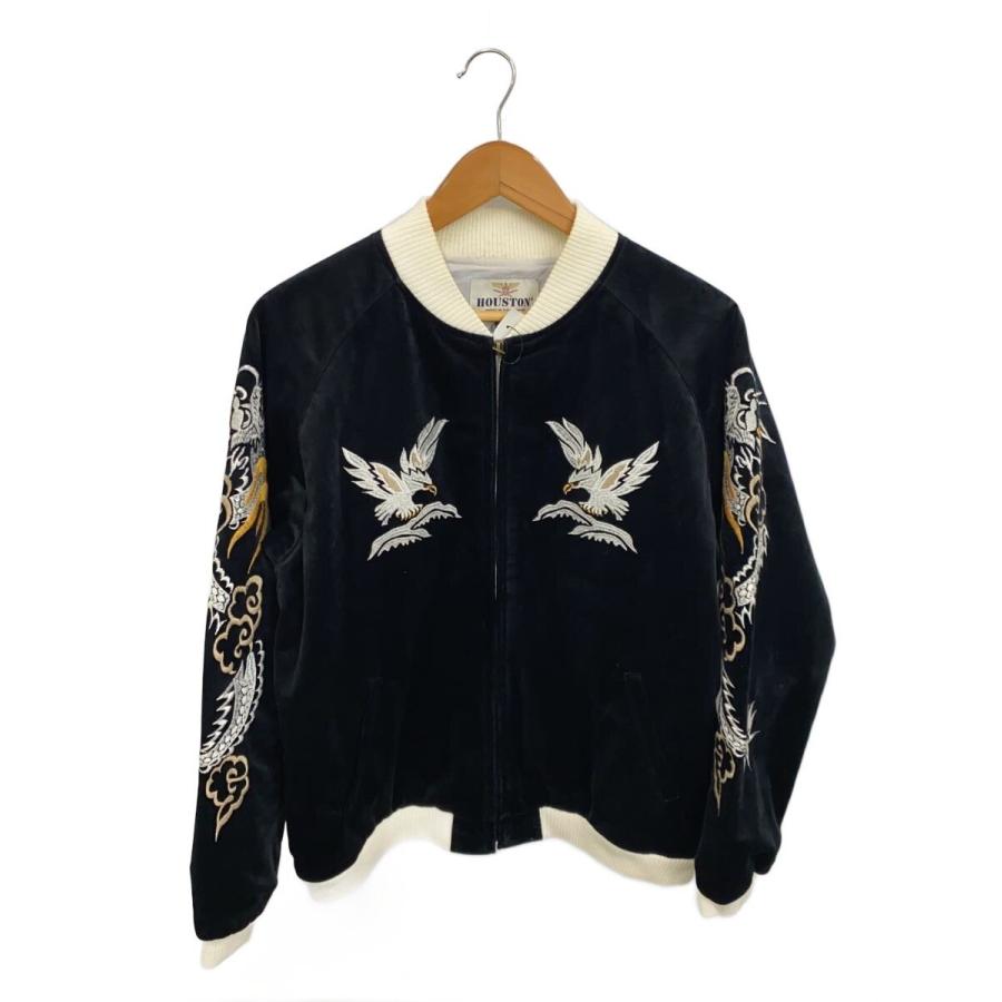HOUSTON◇別珍/ALASKAスカジャン/スカジャン/XL/ベロア/ポリエステル