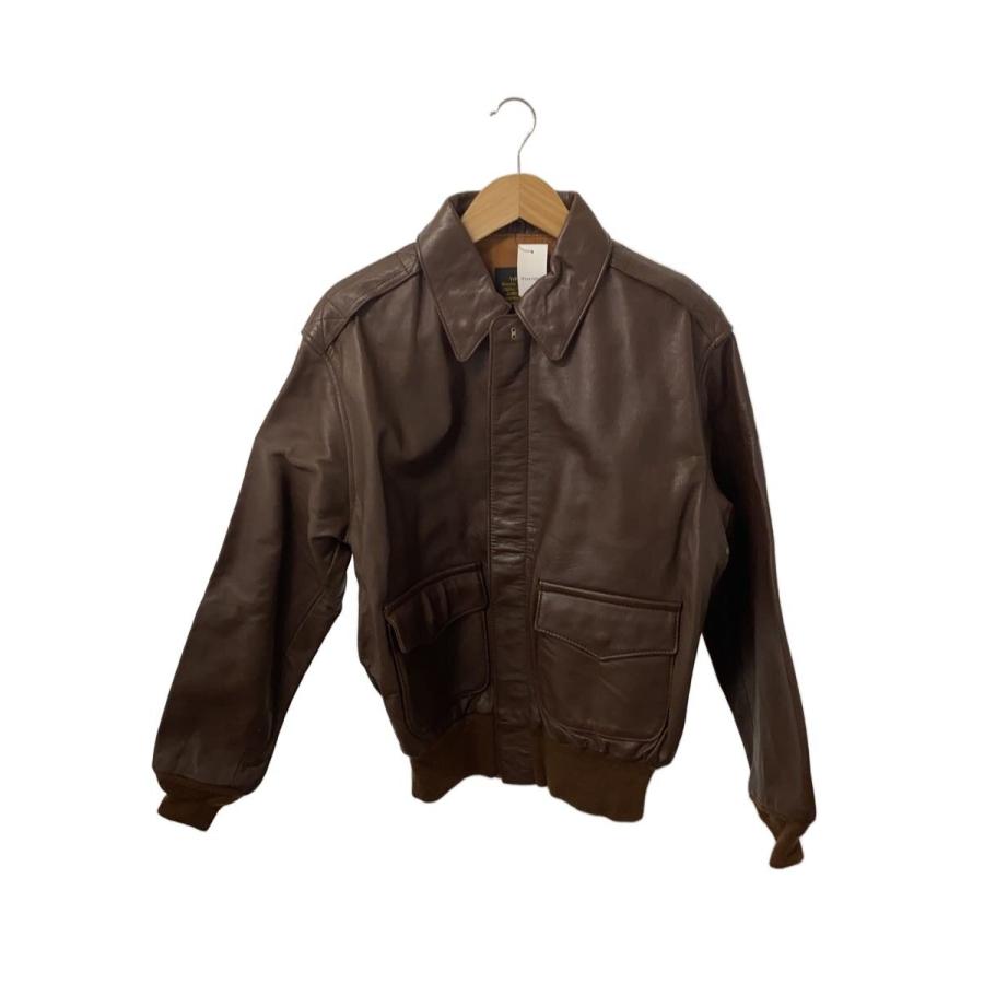 AVIREX◇A-2/Horsehide/USA製/フライトジャケット/38/レザー/BRW 