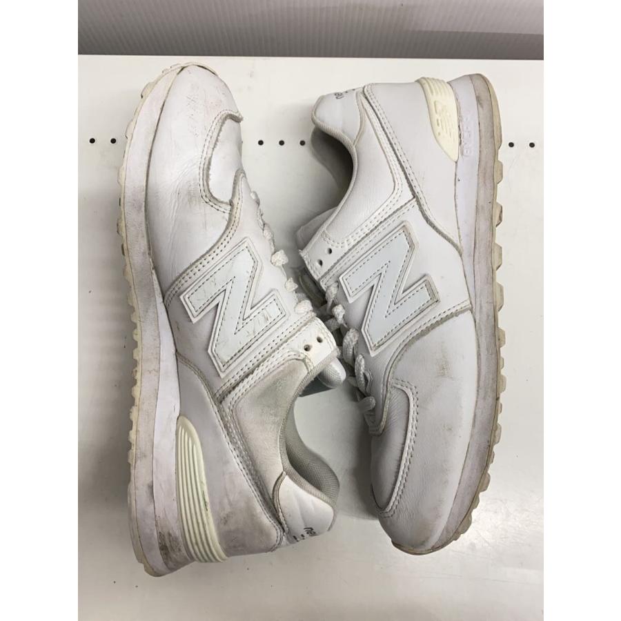 NEW BALANCE◇ML574/ホワイト/28cm/WHT/レザー : セカンドストリート