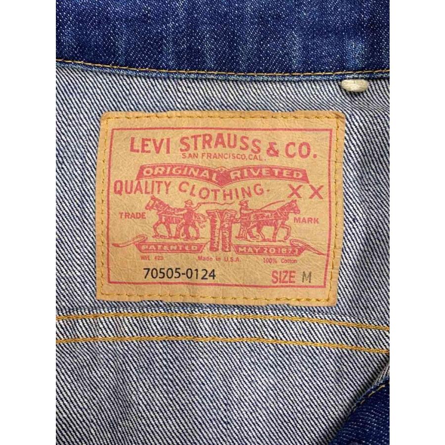 Levi's Vintage Clothing◇USA製/Gジャン/M/デニム/IDG/無地/70505