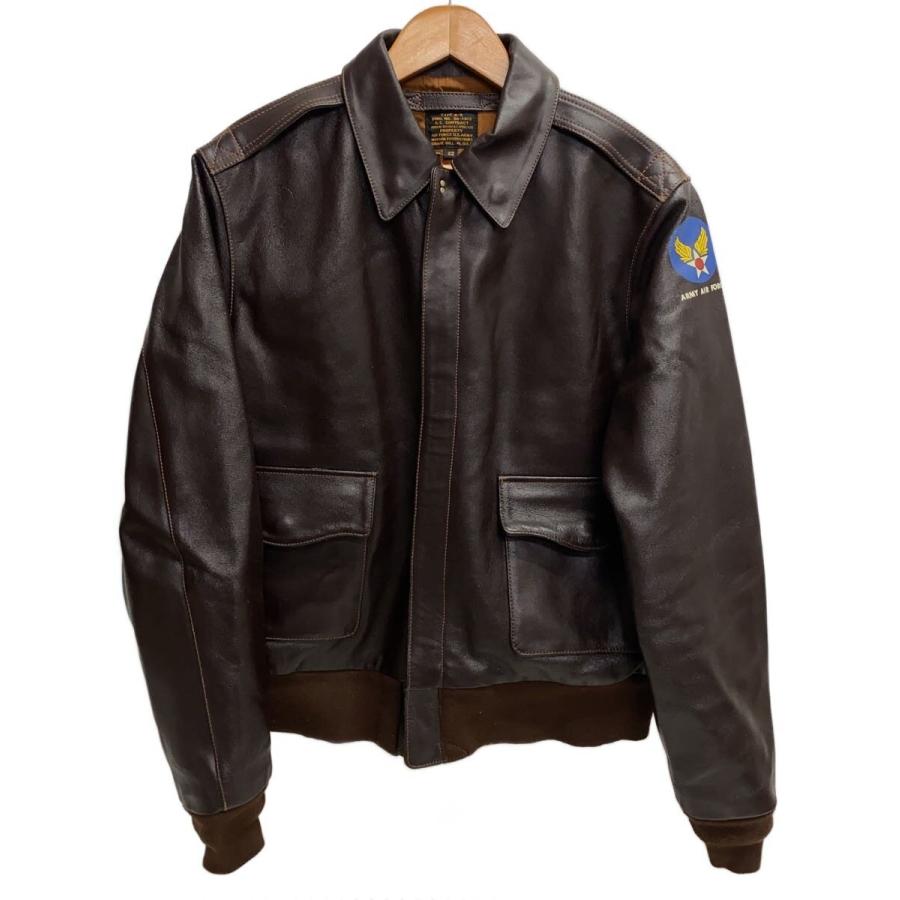 モルガンプロダクツ A-2 レザー フライトジャケット 36 MORGAN PRODUCTS◇A-2/フライトジャケット/42/レザー/BRW/30-1415