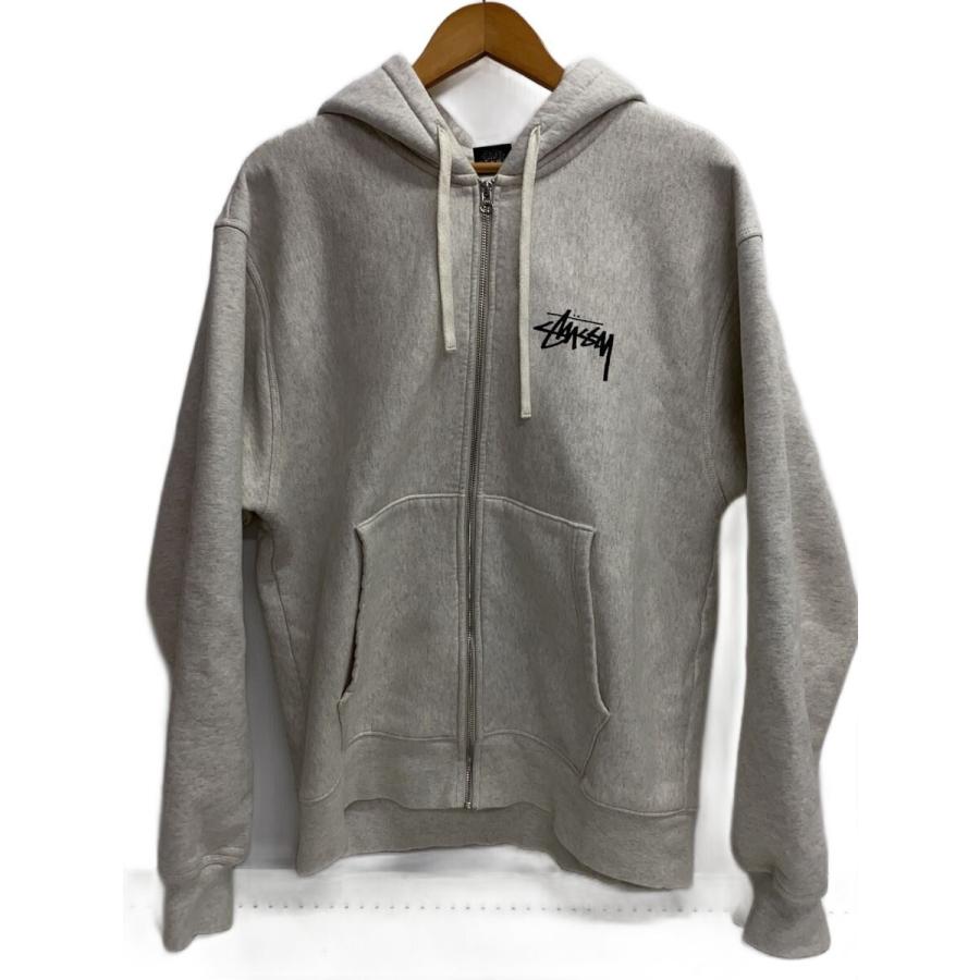 STUSSY◇22AW/Club Crown Zip Hoodie/ジップパーカー/XL/コットン/SLV