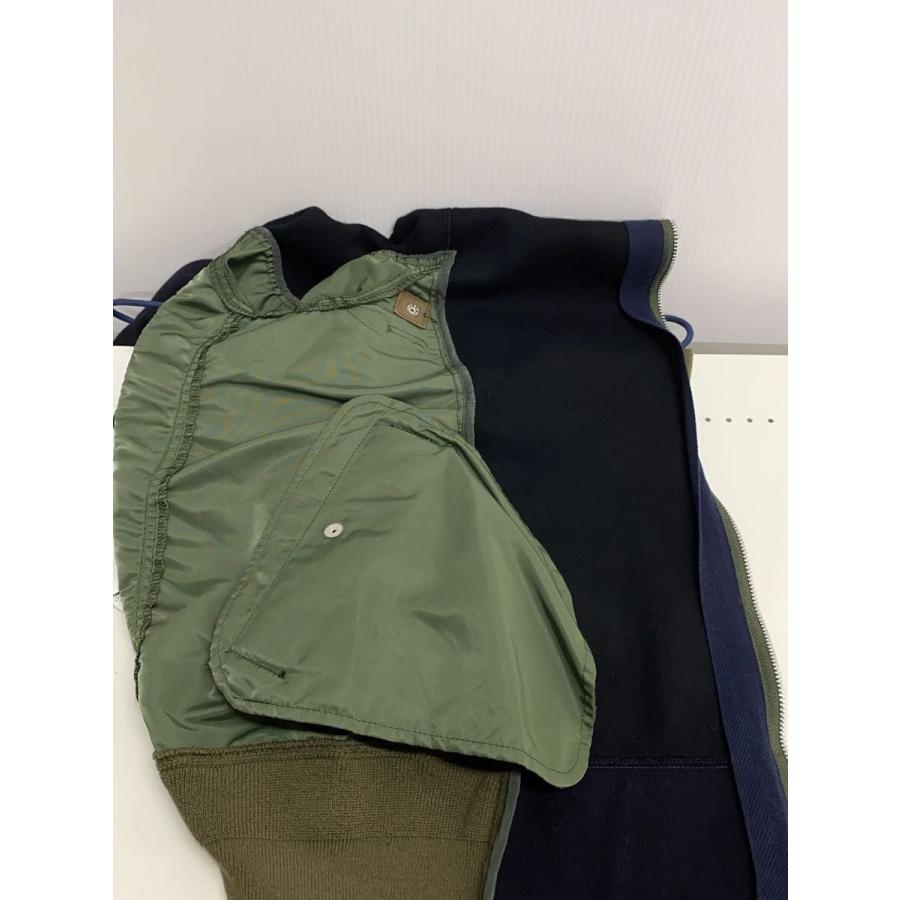sacai◇20AW/Sponge Sweat MA-1 Zip Hoodie/ブルゾン/2/コットン/NVY