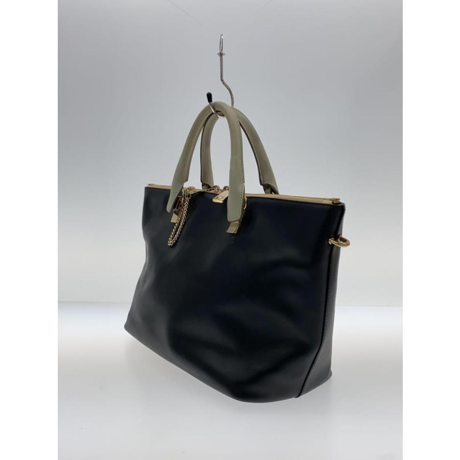 Chloe◇クロエ/トートバッグ/レザー/BLK/無地 : セカンドストリート 