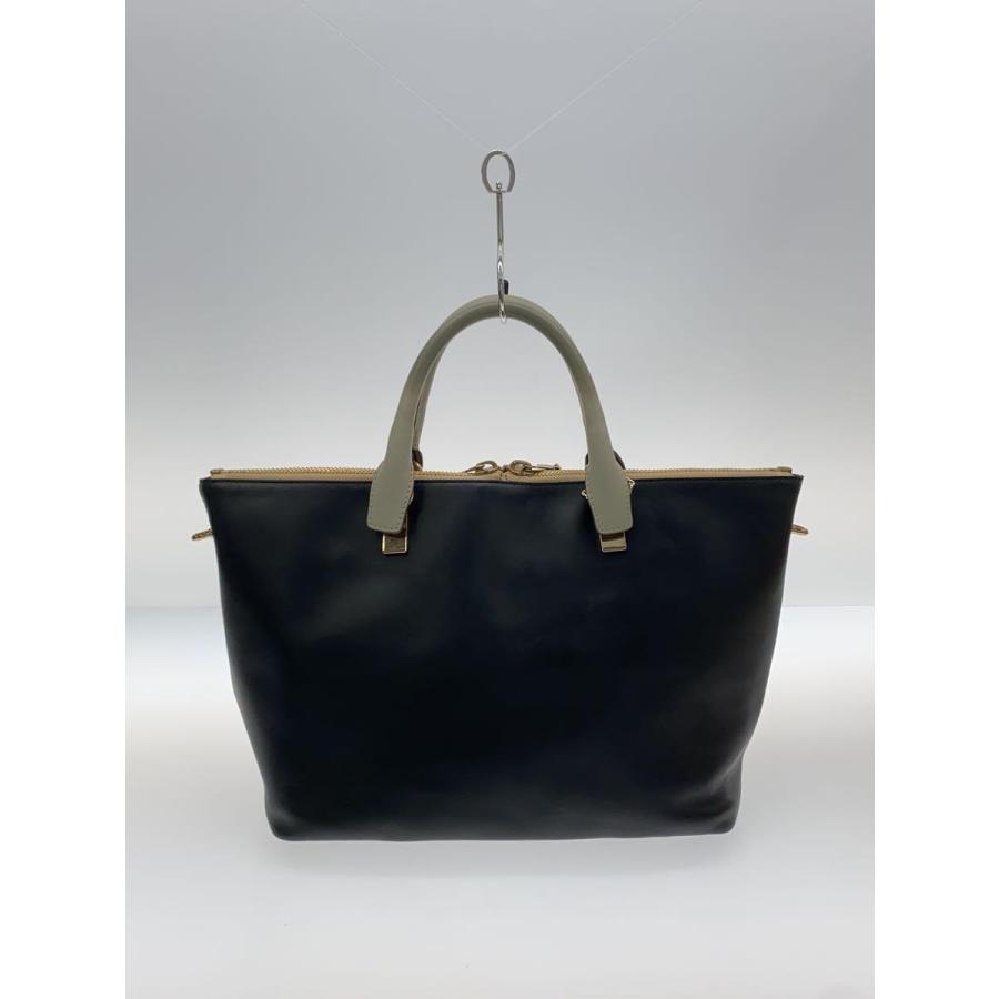 Chloe◇クロエ/トートバッグ/レザー/BLK/無地 : セカンドストリート