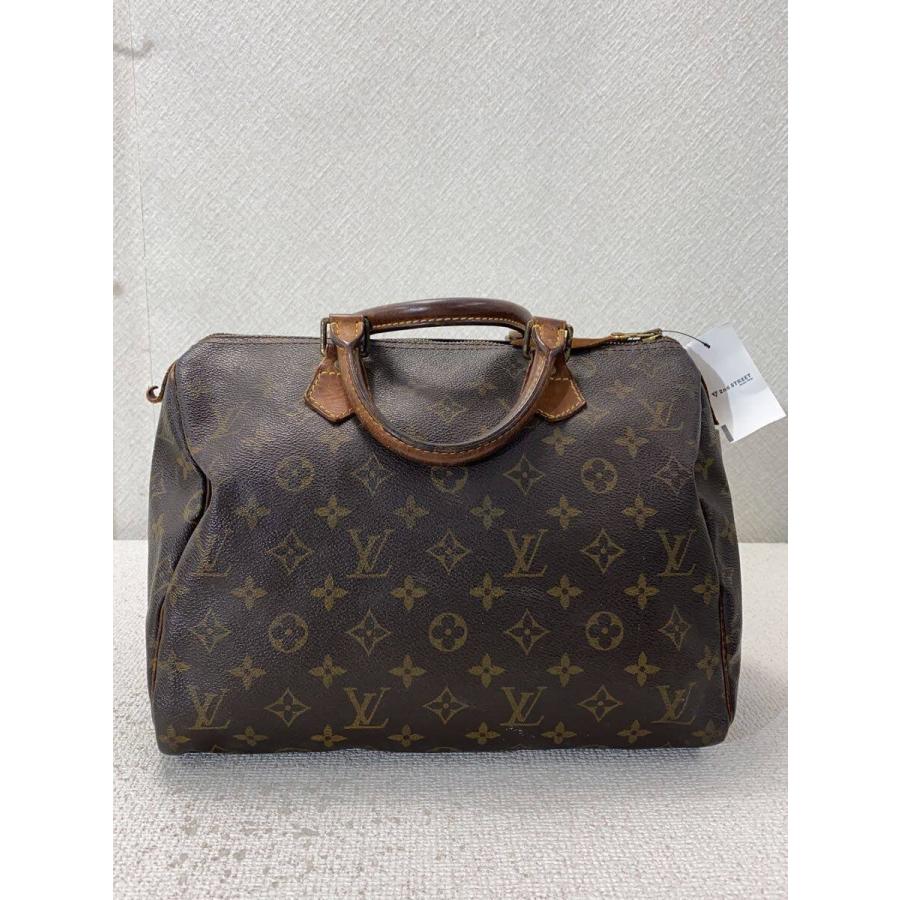 LOUIS VUITTON / 1)スピーディ30_モノグラム・キャンバス/PVC/BRW LOUIS VUITTON◇1)スピーディ30_モノグラム・キャンバス_BRW/PVC/BRW