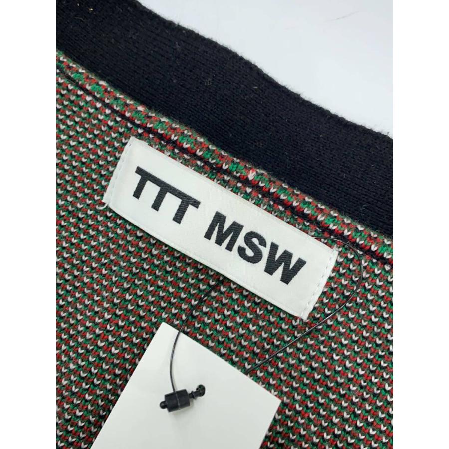TTT_MSW◇カーディガン(厚手)/L/コットン/BLK/花柄/TTT-2022AW-KT03