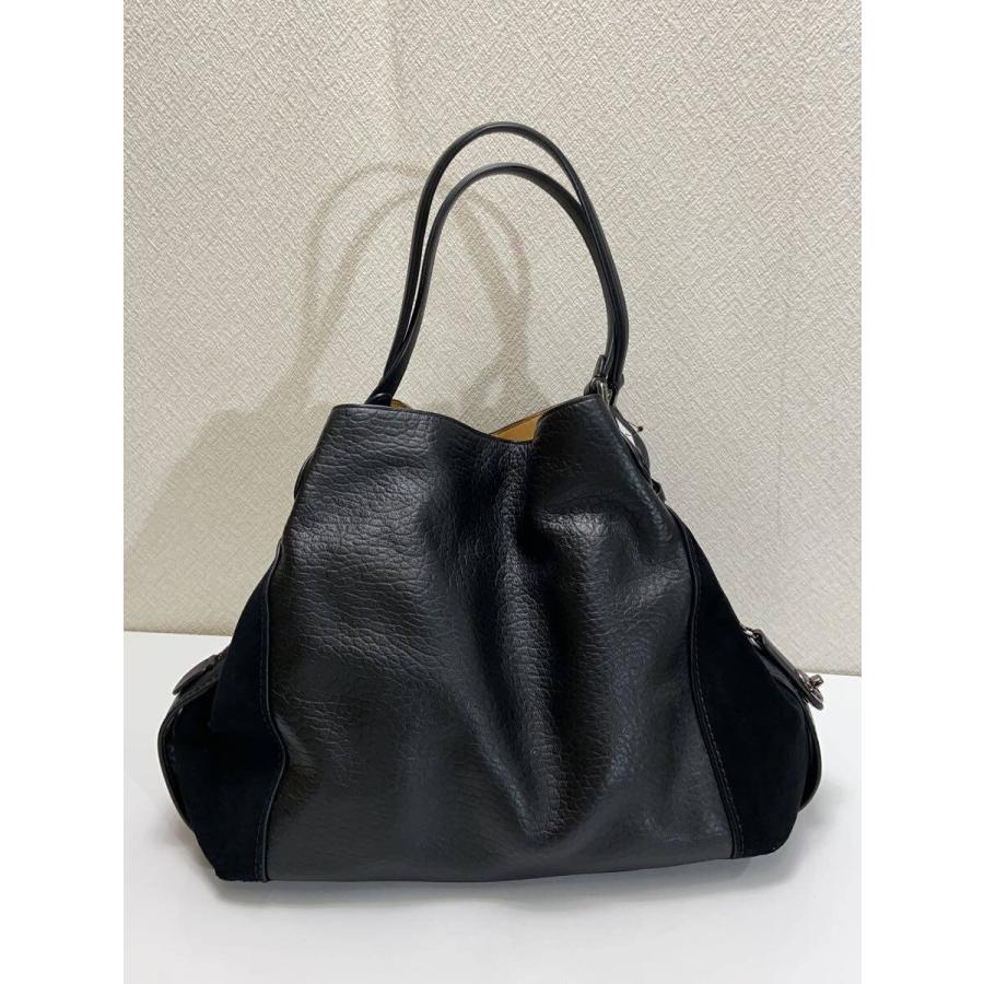 COACH◆トートバッグ/レザー/BLK/21349_2